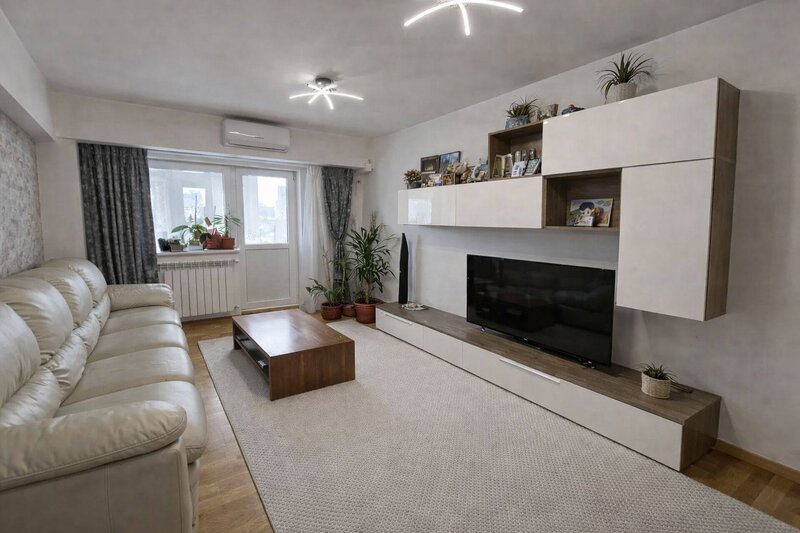 Unirii, Rond Alba Iulia, apartament 3 camere 83,2 mp, 2 bai, mobilat si ut